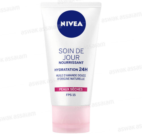 SOIN DE JOUR NOURRISSANT A L’HUILE D’AMANDE DOUCE POUR PEAUX SECHES FPS 15 50ML NIVEA