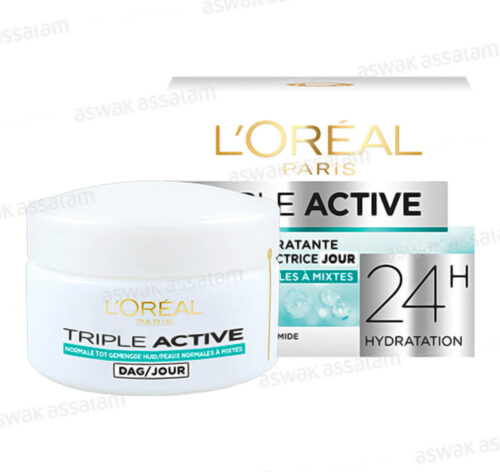 CREME HYDRATANTE JOUR TRIPLE ACTIVE PEAUX NORMALES A MIXTES POT 50ML L’OREAL