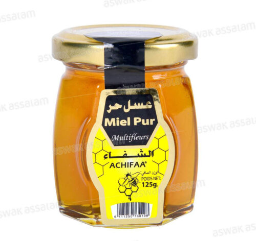 MIEL PUR MULTIFLEURS BOCAL VERRE 125G ACHIFAA