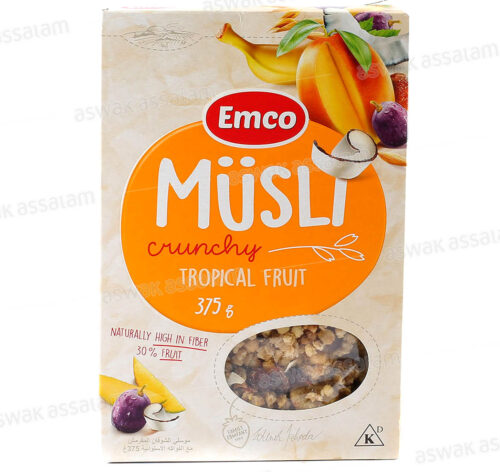 MUSLI TROPICAL FRUIT 375G EMCO