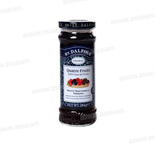 CONFITURE 4 FRUITS SANS SUCRE 284G ST DALFOUR