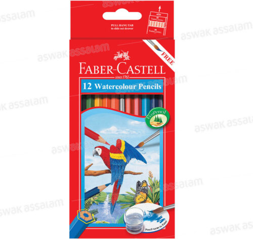 12 CRAYONS DE COULEUR AQUARELLE FABER-CASTELL