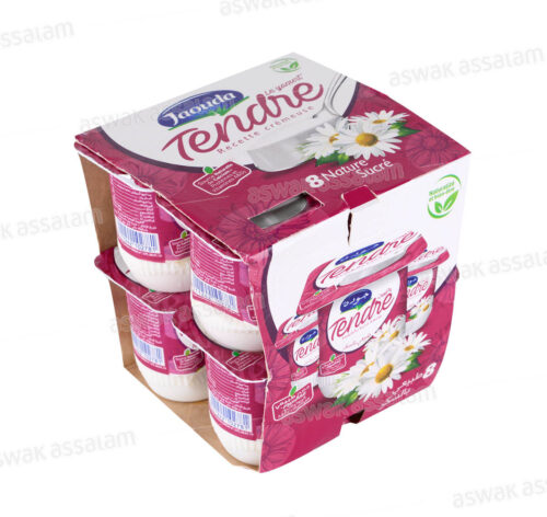 YAOURT TENDRE NATURE SUCRE 8*110G PACK JAOUDA