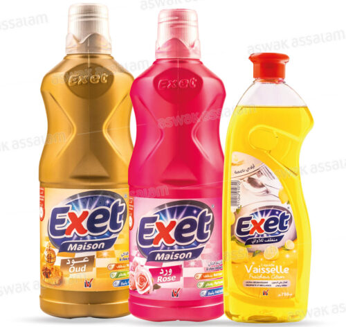LOT DE 2 NETTOYANTS SOL 1L + LIQUIDE VAISSELLE 750ML GRATUIT EXET