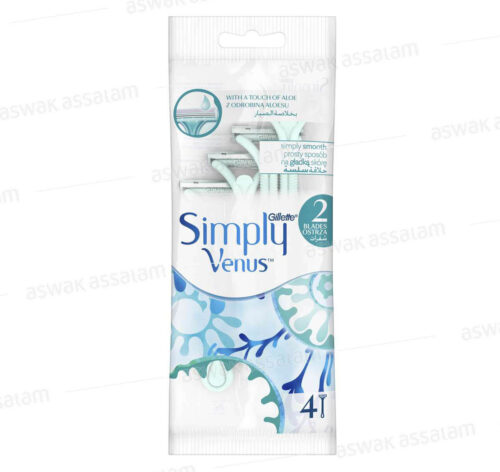 RASOIR SIMPLY VENUS2  4 UNITES GILLETTE
