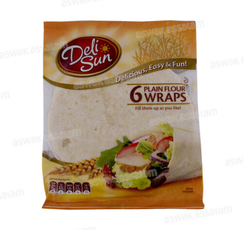 WRAPS DE FARINE DE BLE 6 UNITES 360G DELI SUN