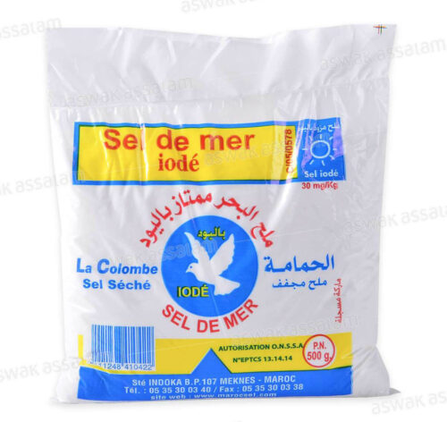 SEL DE MER IIODE 500G LA COLOMBE