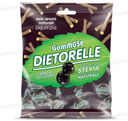 BONBON REGLISSE SANS SUCRE SACHET 70G DIETORELLE