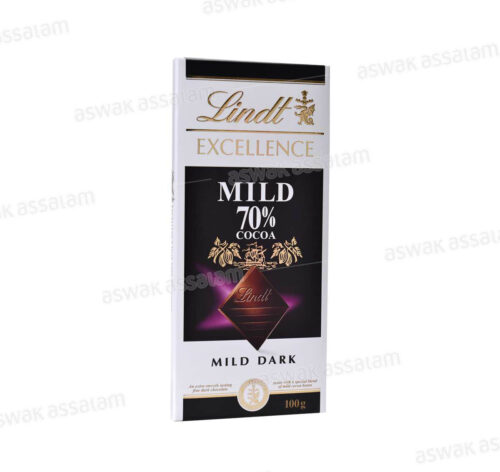 CHOCOLAT EXTRA FIN DOUX NOIR 70% 100G LINDT EXCELLENCE