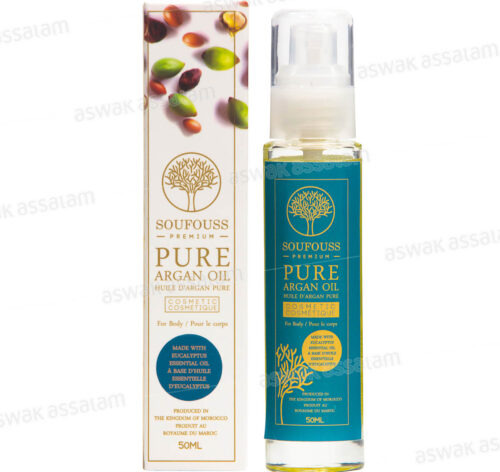 HUILE D’ARGAN COSMETIQUE A L’EUCALYPTUS 50ML