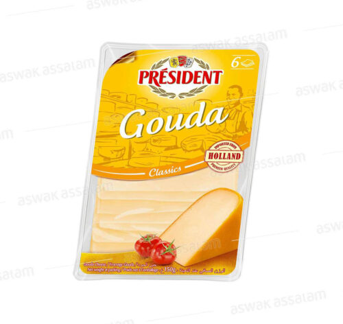 FROMAGE GOUDA SLICE 150G PRESIDENT
