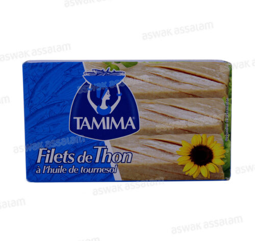 FILET DE THON A L’HUILE DE TOURNESOL 125G TAMIMA