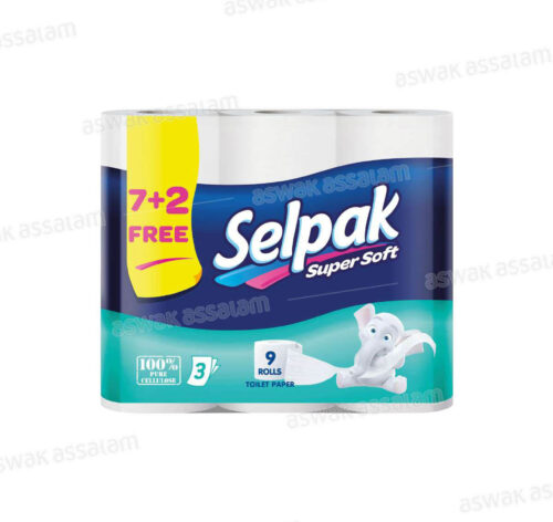 PAPIER HYGIENIQUE 3 PLIS 9 ROULEAUX SELPAK
