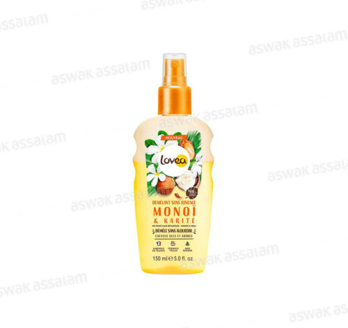 DEMELANT SANS RINCAGE MONOI & KARITE POUR CHEVEUX SECS ET ABIMES 150ML LOVEA