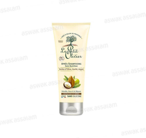 APRES-SHAMPOOING NUTRITION HUILES D’OLIVE, KARITE, ARGAN 200ML LE PETIT OLIVIER