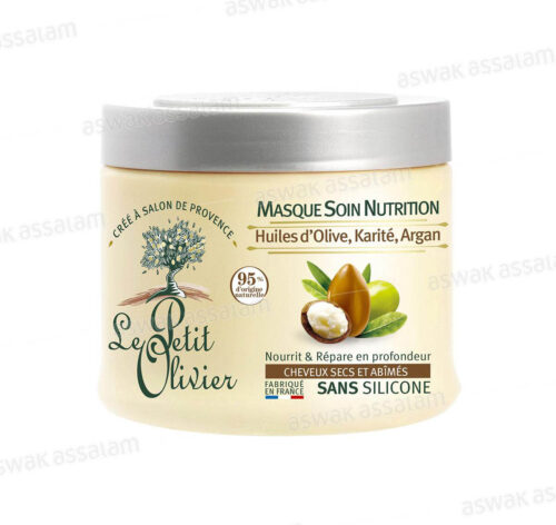 MASQUE NUTRITION HUILES D’OLIVE, KARITE, ARGAN 330ML LE PETIT OLIVIER