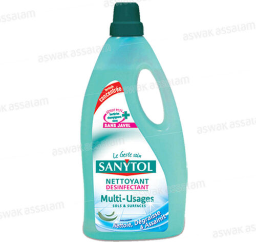 NETTOYANT DESINFECTANT FRAICHEUR POUR SOLS ET SURFACES 1L SANYTOL