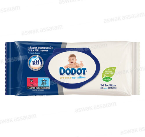 LINGETTES BEBE SENSITIVE 54 UNITES DODOT