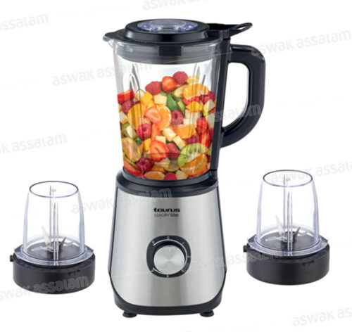 BLENDER BOL EN VERRE LUXURY 1200 + 2 MOULINS TAURUS