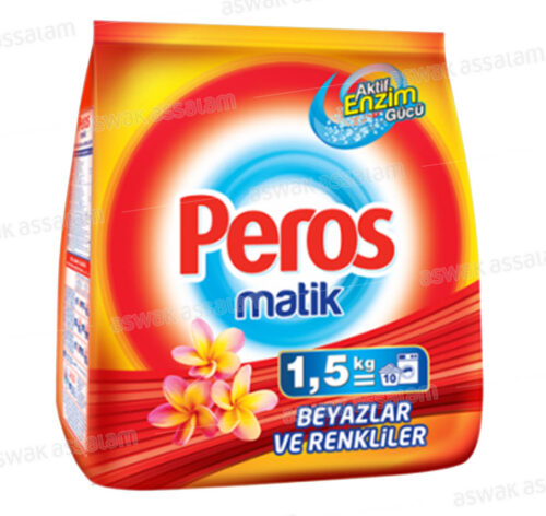 LESSIVE MACHINE BLANC ET COULEURS 1,5KG PEROS