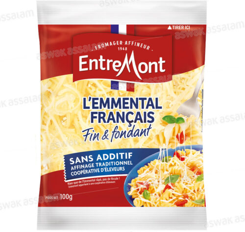 FROMAGE L’EMMENTAL FRANCAIS RAPE 100G ENTREMONT