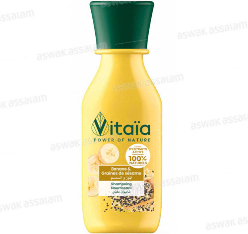 SHAMPOOING NOURISSANT BANANE ET GRAINES DE SESAME 90ML VITAIA
