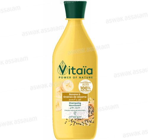 SHAMPOOING NOURISSANT BANANE ET GRAINES DE SESAME 380ML VITAIA