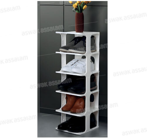 MEUBLE A CHAUSSURES GRIS 25*28*80CM