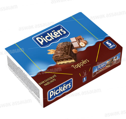 BISCUITS TOPPERS CHOCOLAT NOIR NOISETTE 5*35G PACK PICKERS