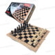 JEU DECHECS PORTABLE EN BOIS 30*15CM