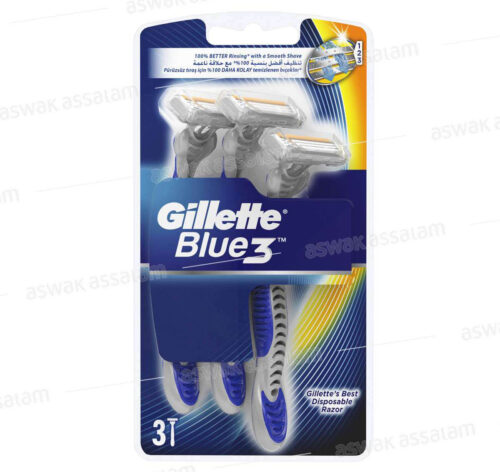 RASOIR JETABLE BLUE3 3 UNITES GILLETTE