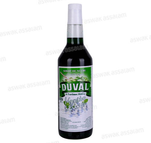 SIROP DE SUCRE AROME MENTHE 75CL DUVAL