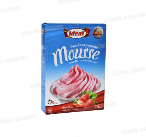 PREPARATION EN POUDRE POUR MOUSSE AROME FRAISE 100G IDEAL