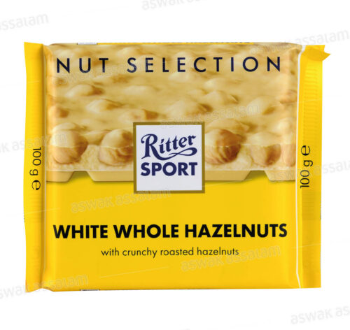 CHOCOLAT BLANC NOISETTES ENTIERES 100G SPORT RITTER