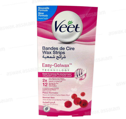 BANDE DE CIRE PEAU NORMALE 10 UNITES VEET