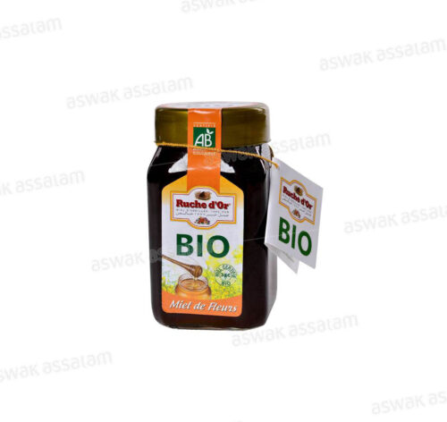 MIEL PUR BIO DE FLEURS 500G RUCHE D’OR