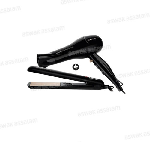 PACK BEAUTY ESSENTIAL : SECHE CHEVEUX + LISSEUR TAURUS