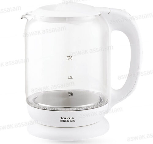 BOUILLOIRE EN VERRE 1,7L SIENA GLASS TAURUS