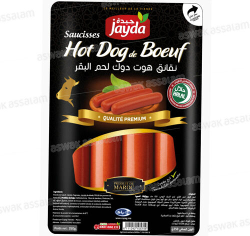 HOT DOG DE BOEUF 250G JAYDA
