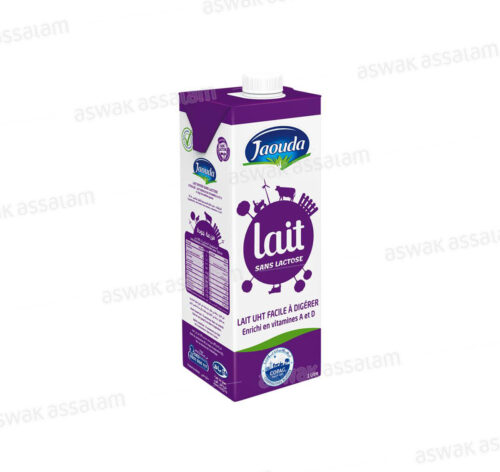 LAIT UHT ENTIER SANS LACTOSE 1L JAOUDA