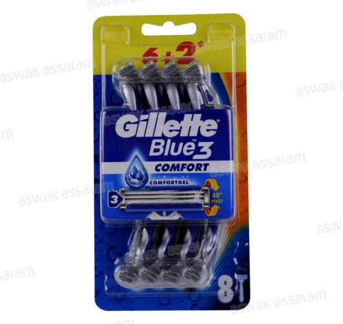 RASOIR BLUE 3 COMFORT 6 UNITES + 2 GRATUITES GILLETTE