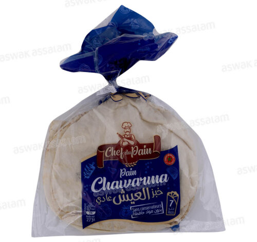 PAIN CHAWARMA NATURE 7 UNITES 273G CHEF DU PAIN