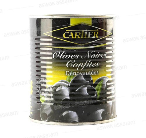 OLIVES NOIRES DENOYAUTEES 340G CARTIER