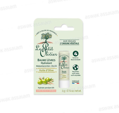 BAUME A LEVRES HYDRATANT HUILE D’OLIVE 4G LE PETIT OLIVIER