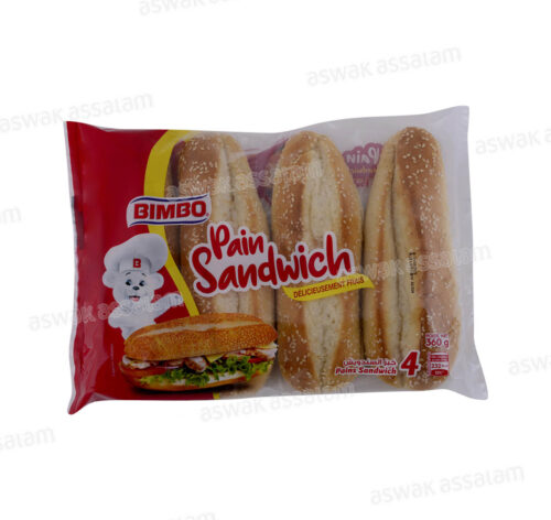 PAIN SANDWICH 4 UNITES 360G BIMBO