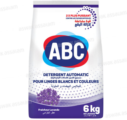 LESSIVE MACHINE FRAICHEUR LAVANDE 6KG ABC