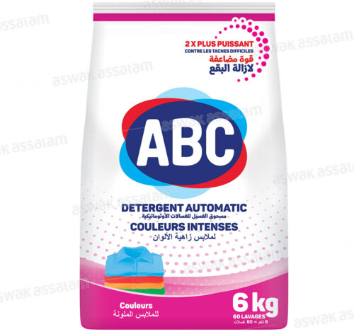 LESSIVE MACHINE COULEURS 6KG ABC