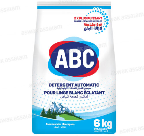 LESSIVE MACHINE FRAICHEUR DES MONTAGNES 6KG ABC