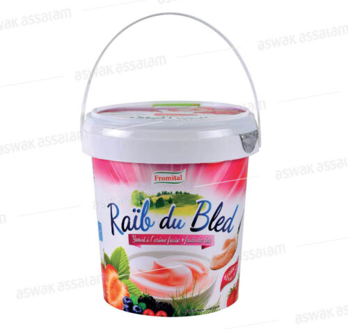 YAOURT AROME FRAISE + FRUITS DES BOIS RAIB DU BLED 900G FROMITAL