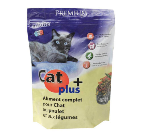CROQUETTES POULET & LEGUMES 450G POUR CHAT DOYPACK